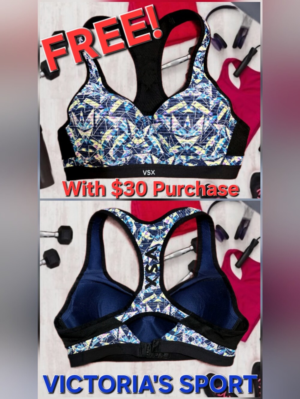 Victoria's Secret VSX Incredible Knockout Racerback Sports Bra
